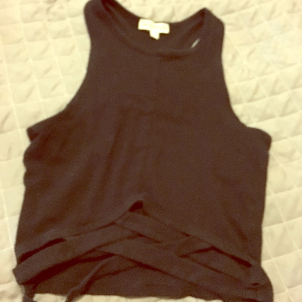 Cute black crop top